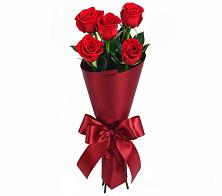 Букет 5 Красных роз Эдлесс Лав в Урухской