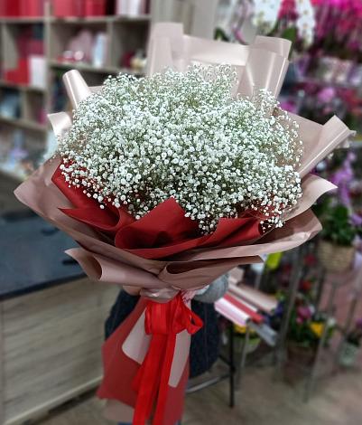 Букет цветов из: Гипсофила в Урухской