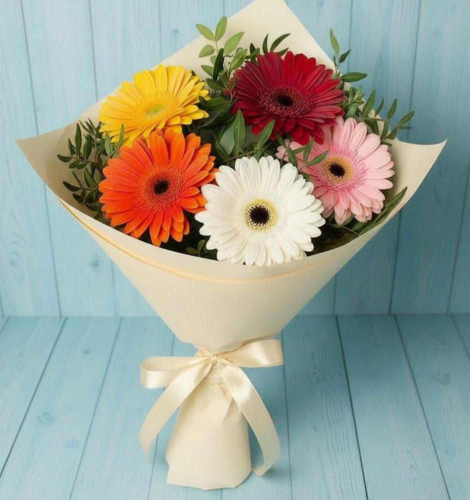 Букет цветов из: Герберы в Урухской