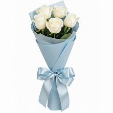 Букет 5 Белых роз Проуд #REPLACE_PRED# Урухской