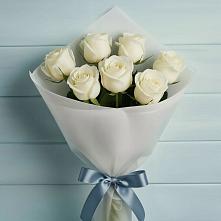 Букет 7 Белых роз Эдлесс Лав #REPLACE_PRED# Урухской