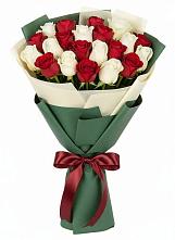Букет Микс из красных и белых роз #REPLACE_PRED# Урухской