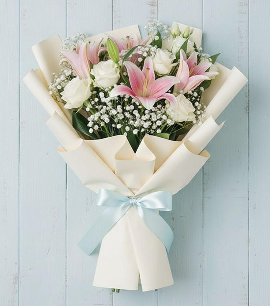 Букет цветов из: Лилии в Урухской