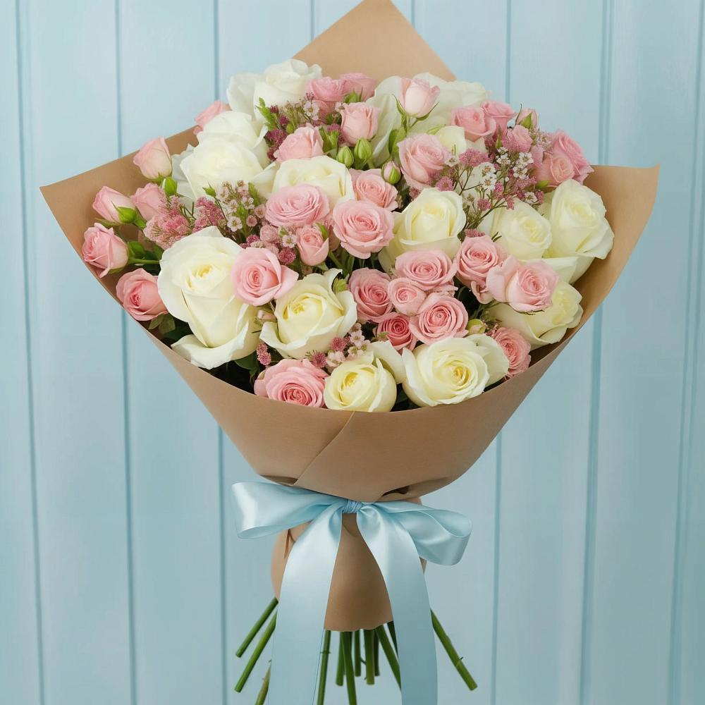 Букет цветов из: Розы в Урухской