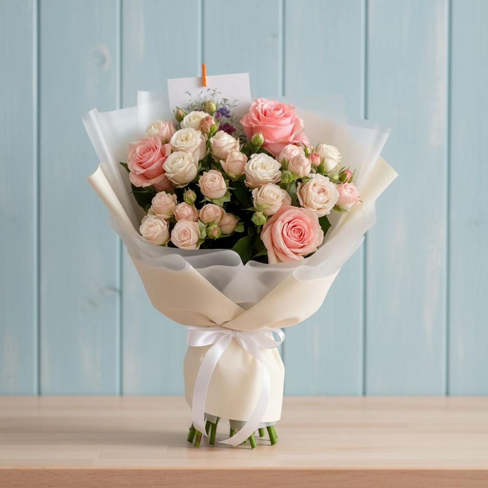 Букет цветов из: Розы в Урухской