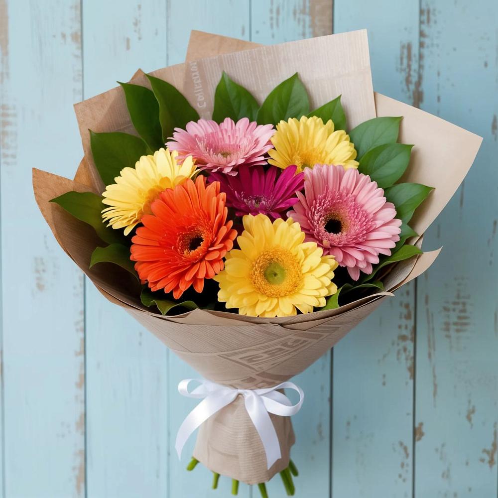 Букет цветов из: Герберы в Урухской