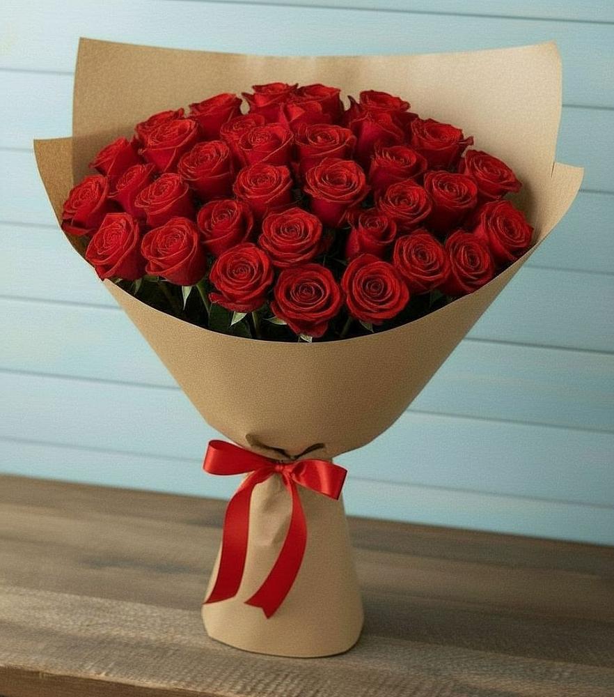 Букет Красные розы Милано в Урухской