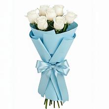 Букет 7 белых роз Проуд #REPLACE_PRED# Урухской