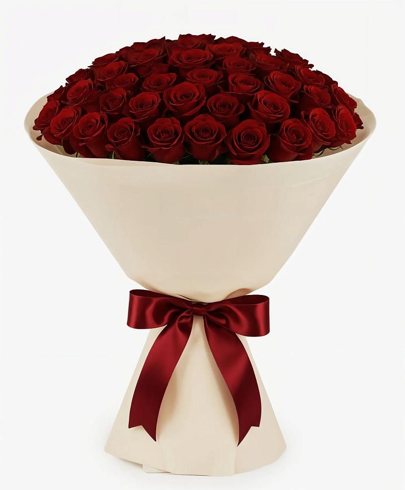 Букет 101 Бордовая роза Блэк Бакарра в Урухской